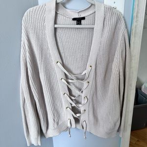 Forever 21 Cream Sweater